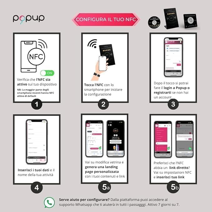 Espositore Stand NFC Google per aumentare recensioni