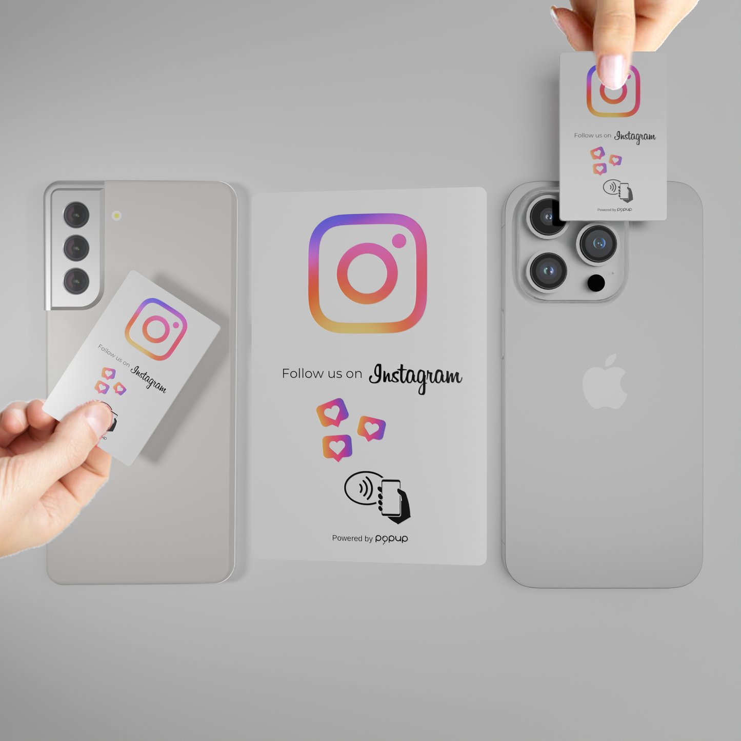 Card Seguici su Instagram per aumentare follower