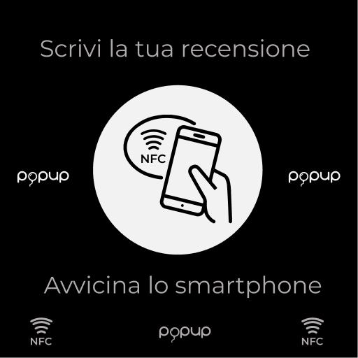 NFC per recensioni quadrato in PVC
