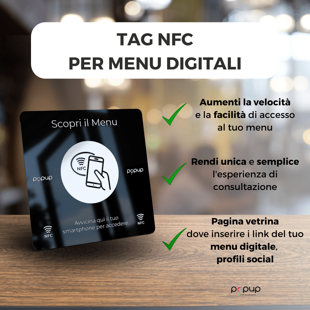 NFC Square PVC Menu
