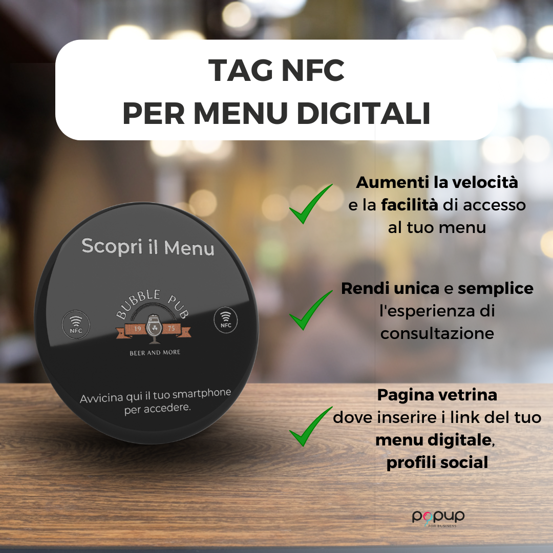 NFC Tag Custom Round Menu