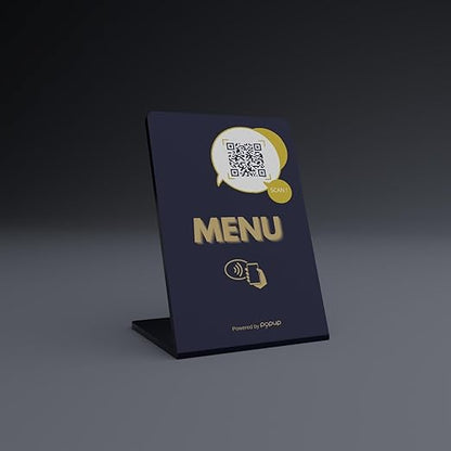 Espositore NFC Menu in PVC nero