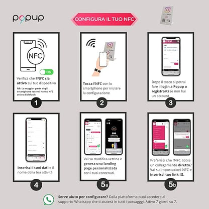 Espositore NFC Menu in PVC nero