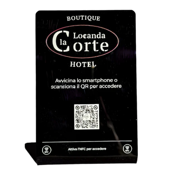 Espositore NFC Menu in PVC Personalizzato