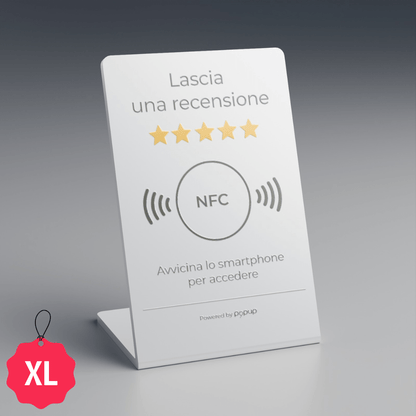 Espositore NFC per recensioni XL bianco