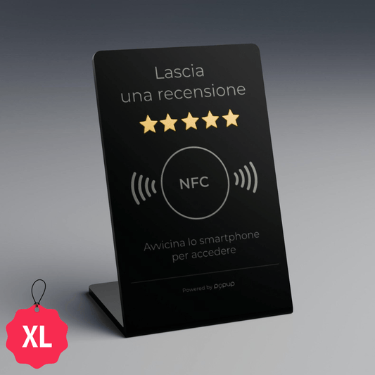 Espositore NFC per recensioni XL nero