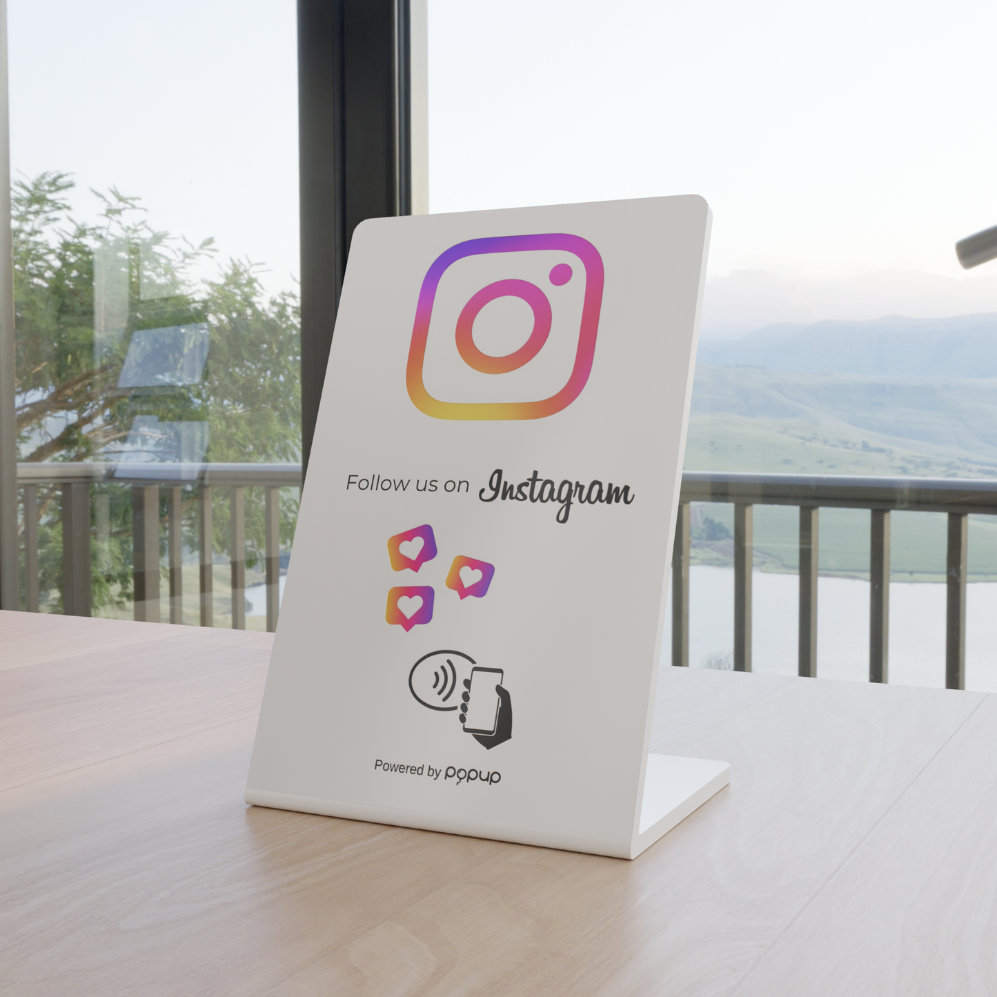 NFC Instagram Stand Display to Increase Followers