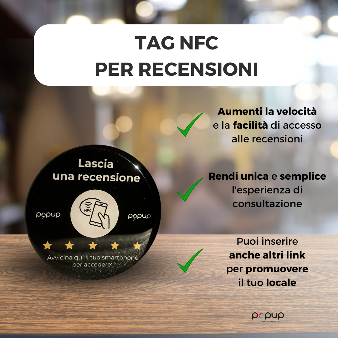 Tag NFC rotondo per recensioni