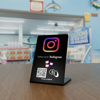 Espositore Stand NFC Instagram per aumentare follower